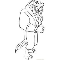 Character Beast Free Coloring Page for Kids