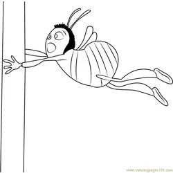 Bee Free Coloring Page for Kids