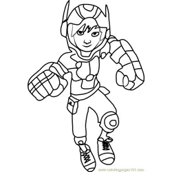 Hiro Hamada Free Coloring Page for Kids