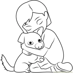 Bolt and Penny Free Coloring Page for Kids