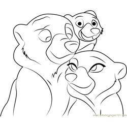 Brother Bear by Katnay Free Coloring Page for Kids