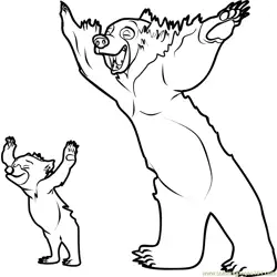 Brother Bear Free Coloring Page for Kids