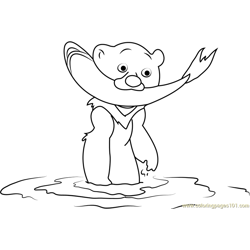 Enjoying Brother Bear Free Coloring Page for Kids