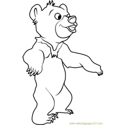 Koda Bear Free Coloring Page for Kids