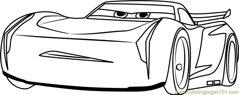 Desenhos para colorir de carros 3: jackson storm 