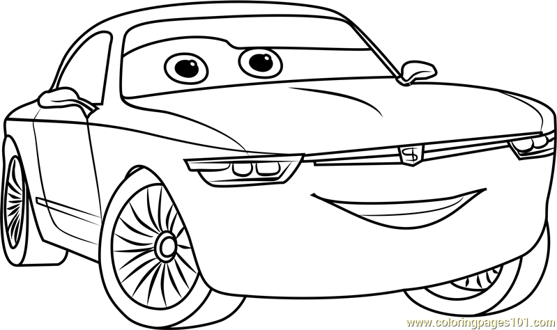 Sterling From Cars 3 Coloring Page For Kids - Free Cars 3 Printable Coloring  Pages Online For Kids - Coloringpages101.Com | Coloring Pages For Kids