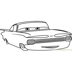 Ramone from Cars 3 Free Coloring Page for Kids