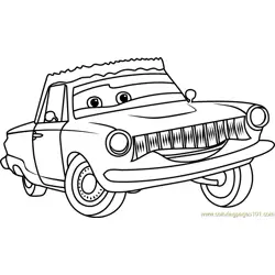 Rusty Rust-eze from Cars 3 Free Coloring Page for Kids