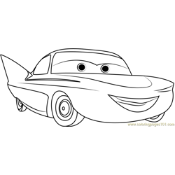 Flo Free Coloring Page for Kids