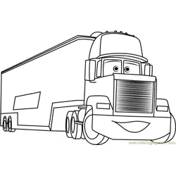 Mack Free Coloring Page for Kids