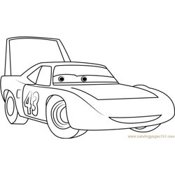 Plymouth Superbird Free Coloring Page for Kids
