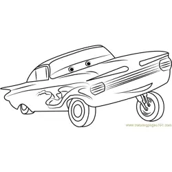 Ramone Free Coloring Page for Kids