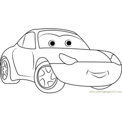 Sally Carrera Free Coloring Page for Kids