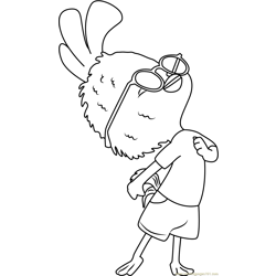 Chicken Little Free Coloring Page for Kids