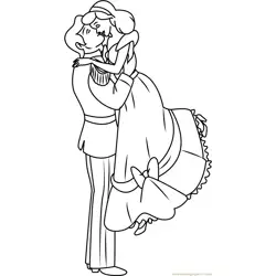 Sweet Couple Free Coloring Page for Kids