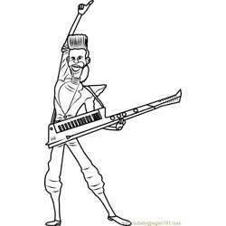 Balthazar Bratt Free Coloring Page for Kids