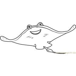 Mr Ray Free Coloring Page for Kids