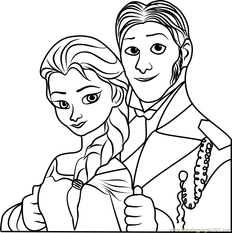 frozen coloring sheets hans