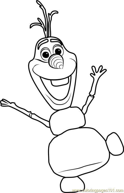 olaf coloring page for kids free frozen printable coloring pages online for kids coloringpages101 com coloring pages for kids