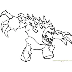 Angry Marshmallow Free Coloring Page for Kids