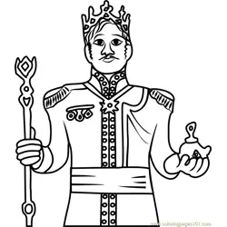 King of Arendelle Free Coloring Page for Kids
