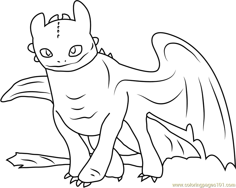 baby toothless coloring pages