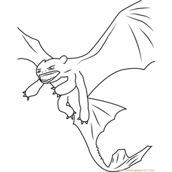 Angry Dragon Free Coloring Page for Kids