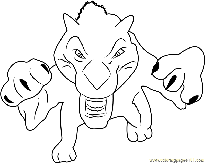 ice age diego coloring pages