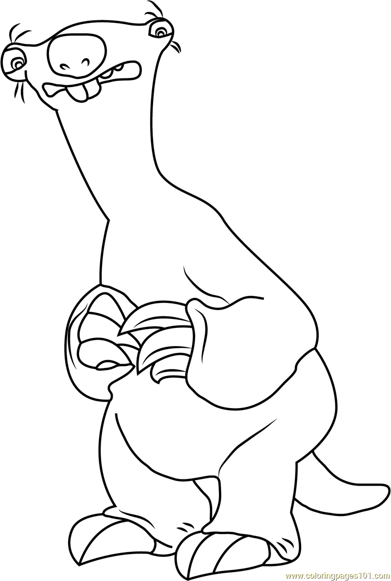 ice age diego coloring pages