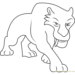 Angry Diego Free Coloring Page for Kids