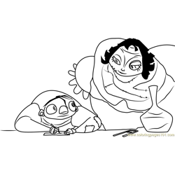 Igor and Eva Free Coloring Page for Kids