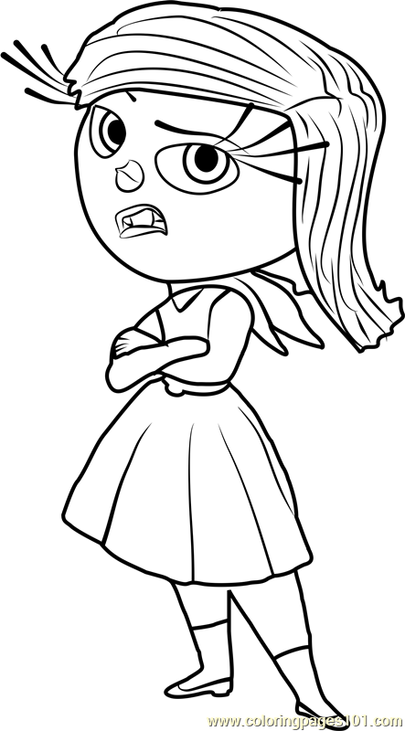 Disgust Coloring Page for Kids   Free Inside Out Printable Coloring ...