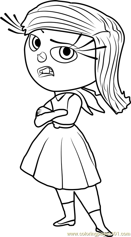 Disgust Coloring Page - Free Inside Out Coloring Pages ...