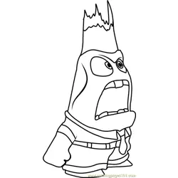 Anger again Free Coloring Page for Kids