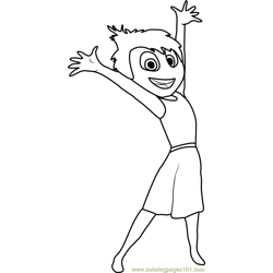 Joy Happy Free Coloring Page for Kids