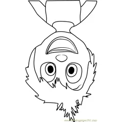 Joy Upside Down Free Coloring Page for Kids