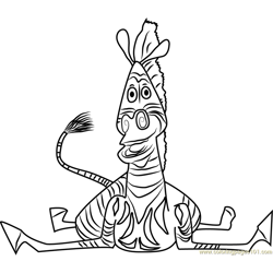Marty Free Coloring Page for Kids