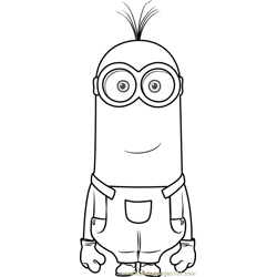 Kevin Coloring Page For Kids Free Minions Printable Coloring Pages Online For Kids Coloringpages101 Com Coloring Pages For Kids