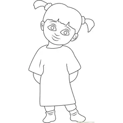 Boo Free Coloring Page for Kids