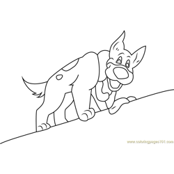 Happy Dodger Free Coloring Page for Kids