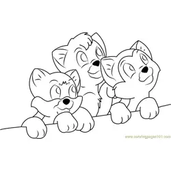 Looking Up Free Coloring Page for Kids