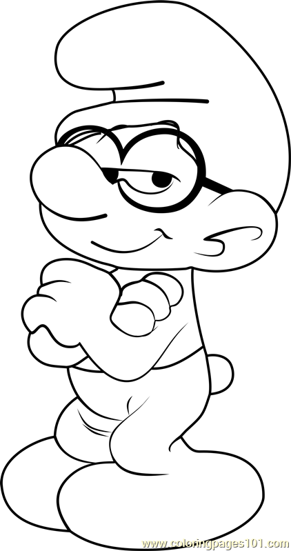 Brainy Smurf Coloring Page For Kids Free Smurfs The Lost Village Brainy Smurf Coloring Page For Kids Free Smurfs The Lost Village