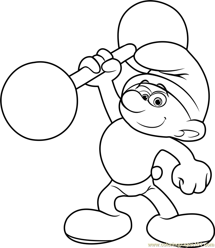 Printable Smurf Coloring Pages For Kids