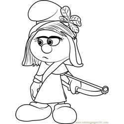 Smurfstorm Free Coloring Page for Kids
