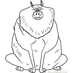 Beta Wolf Free Coloring Page for Kids