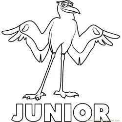 Junior Free Coloring Page for Kids