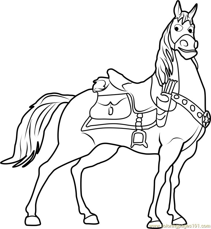 Maximus Coloring Page for Kids - Free Tangled Printable Coloring Pages