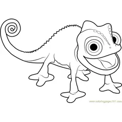 Pascal the Chameleon Free Coloring Page for Kids