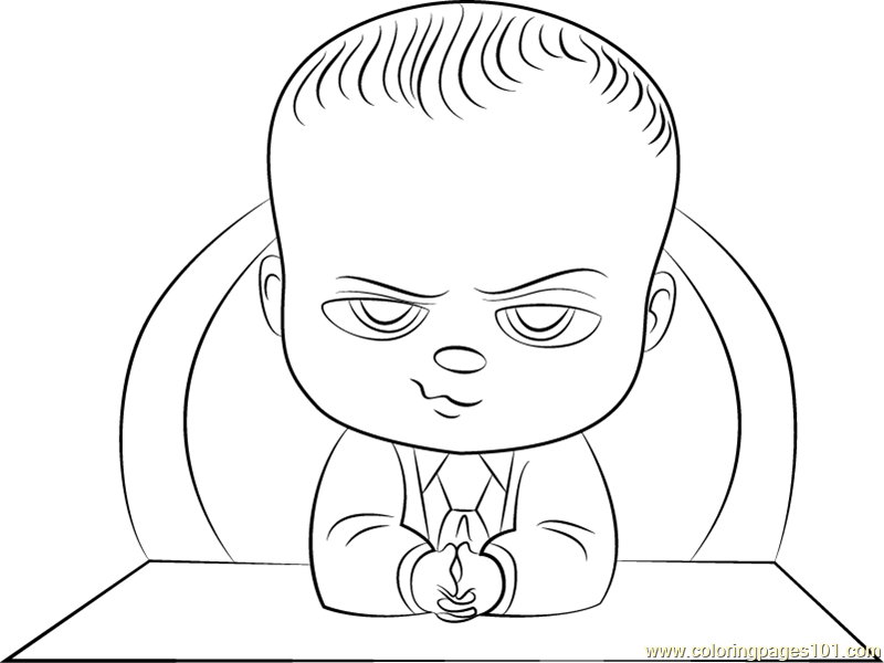 The Boss Baby Coloring Page For Kids Free The Boss Baby Printable Coloring Pages Online For Kids Coloringpages101 Com Coloring Pages For Kids