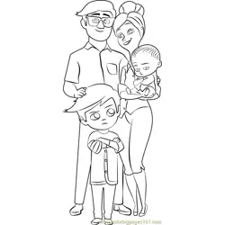 Templeton Family Free Coloring Page for Kids